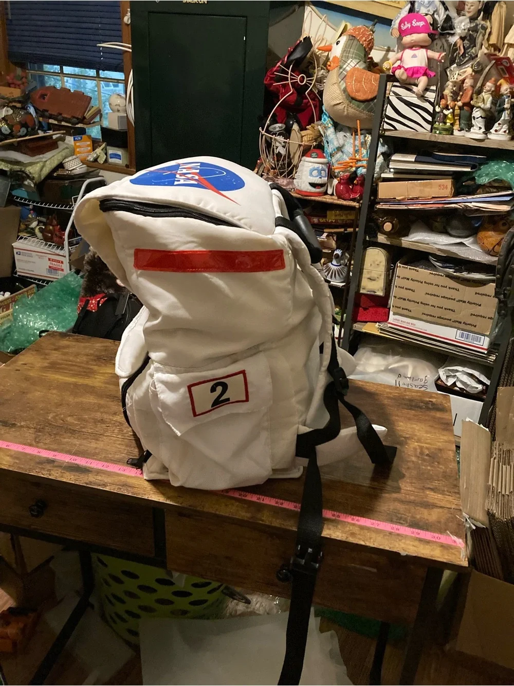 Aeromaz NASA backpack with jumpsuit, boots and hat costume